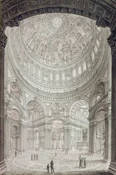 Interior de la Catedral de San Pablo, 1817